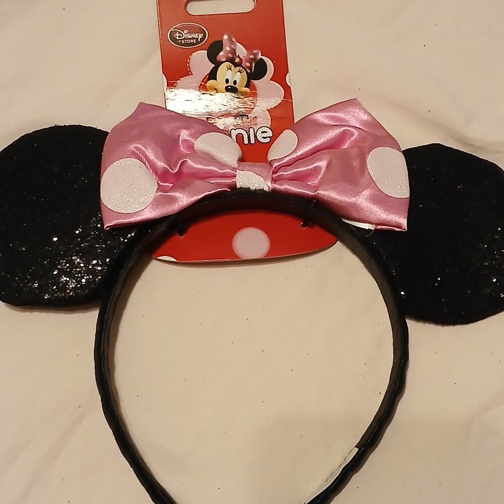 NWT ~Disney Store Pink Minnie Mouse Ears Headband